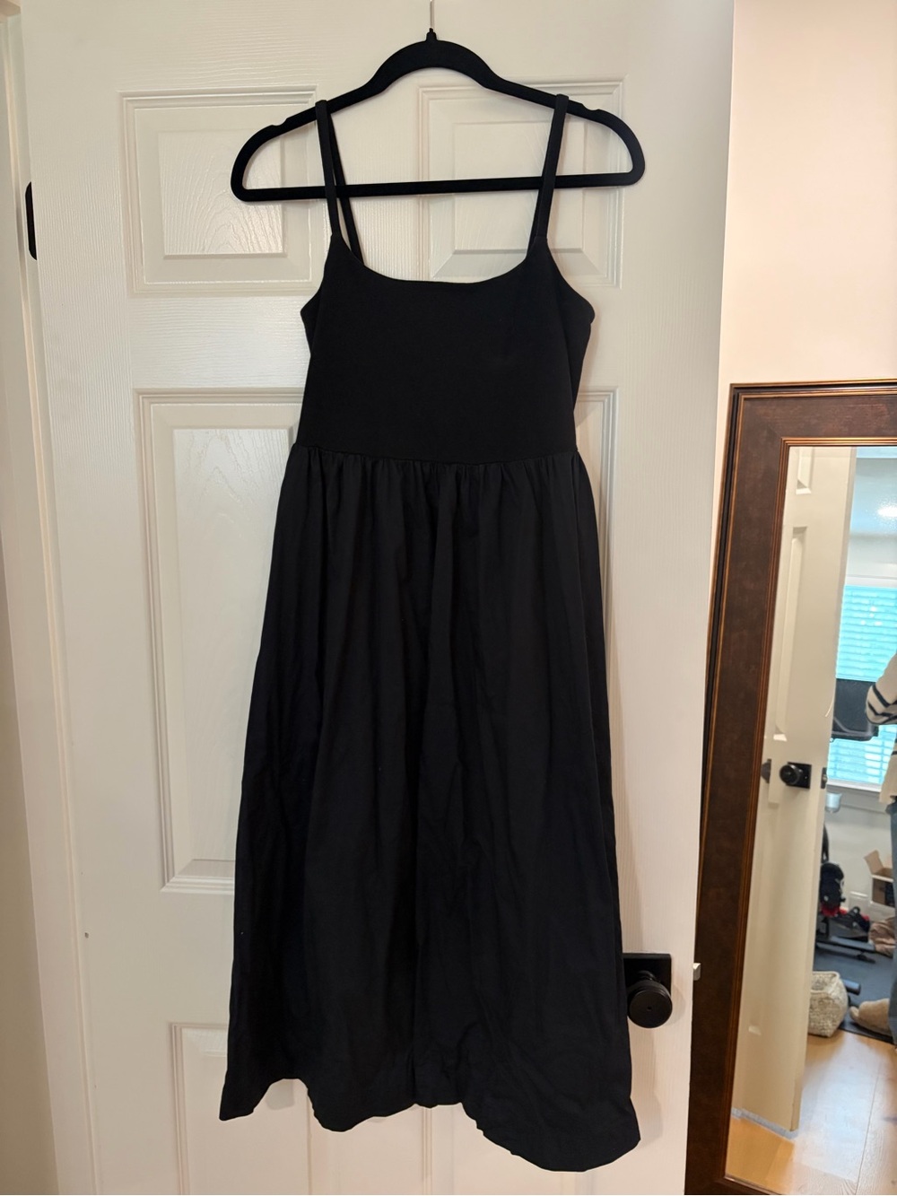 Old Navy Classic Black Spaghetti Strap Midi Dress